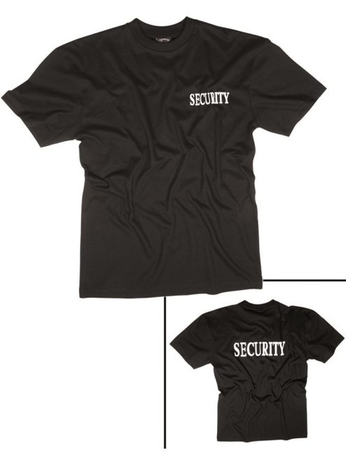  SECURITY BLACK T-SHIRT DOUBLE PRINT
