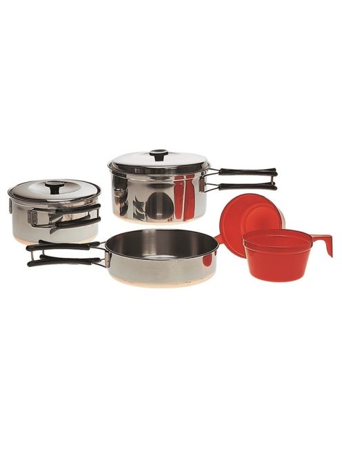 COOK SET STAINLESS STEEL 2 PERSONS