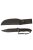  BLACK COMBAT KNIFE WITH RUBBER HANDLE 
