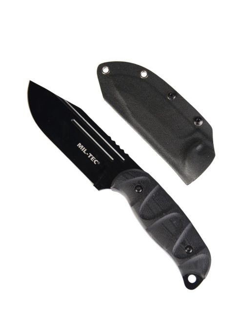 BLACK COMBAT KNIFE G10 W. KYDEX® SCABBARD