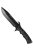 BLACK G10 COMBAT KNIFE WITH NYLON SHEATH