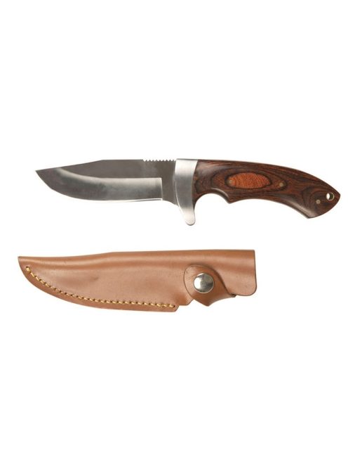  HUNTING KNIFE WITH WOODEN HANDLE 