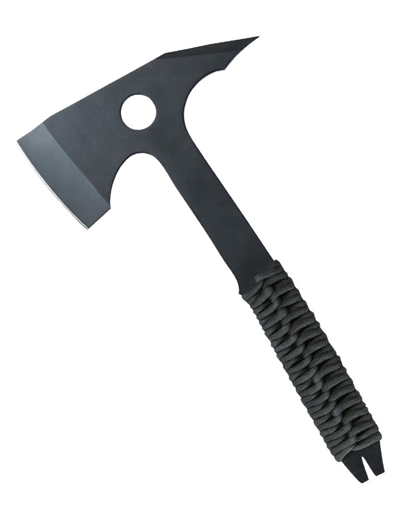 gennemsnit sfærisk Arabiske Sarabo BLACK PARACORD AXE WITH POUCH II - Silver Tactical - Militar
